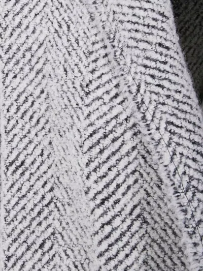 Alberta Ferretti Alberta Ferreti Shaw Boucle Coat In Gray