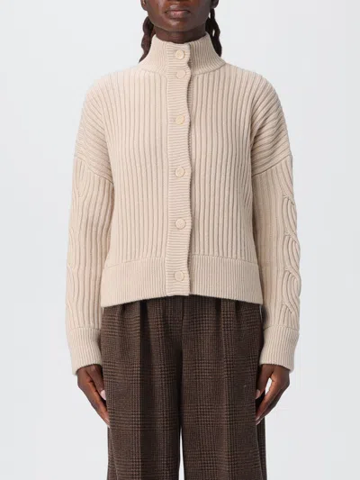 Max Mara Afelio Wool And Cashmere Cardigan In Brown
