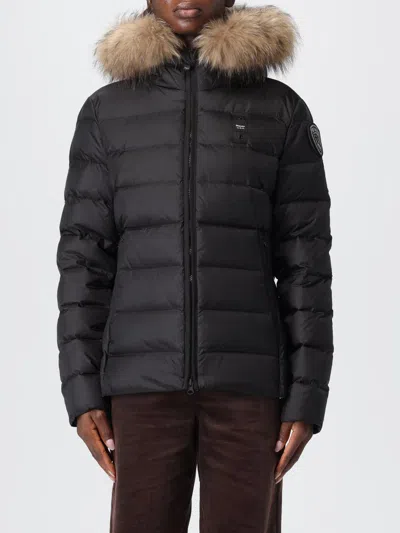 Blauer Quilted Satin Nylon Down Jacket In Black