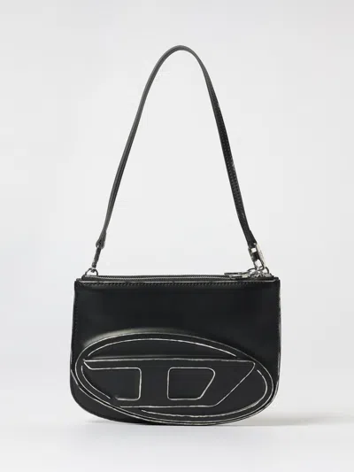 Diesel Borsa A Spalla 1dr In Pelle Nera  Donna In Black