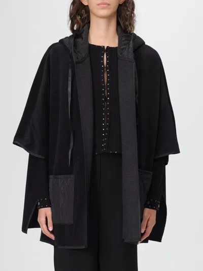 Twinset Coat  Woman Color Black In Black