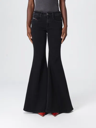 Diesel Flare Jeans In Black