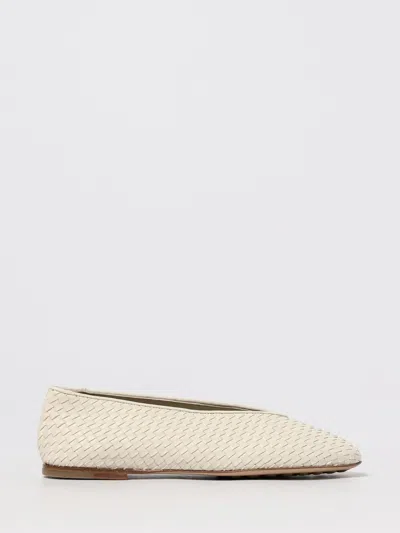 Bottega Veneta Intrecciato Leather Ballet Flats In Blue