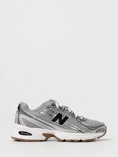 New Balance 740 Mesh Sneakers With Leather Inserts In Gray