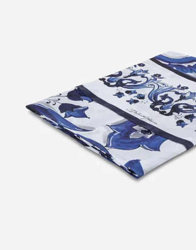 Dolce & Gabbana 10-seater Linen Tablecloth In Multicolor
