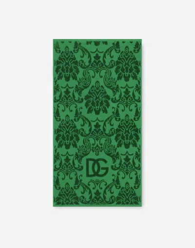 Dolce & Gabbana Set 5 Cotton Terry Towels In Multicolor