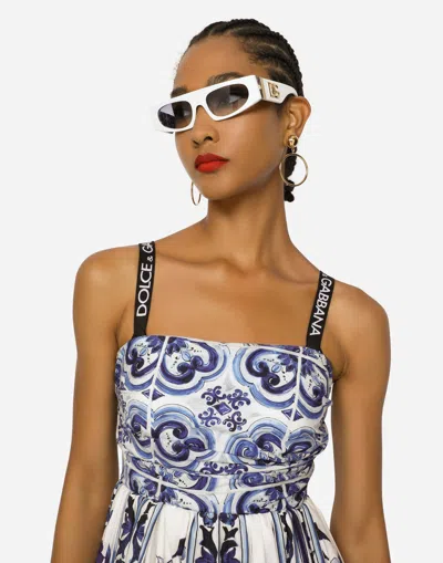 Dolce & Gabbana Hoop Drop Earrings In Gold