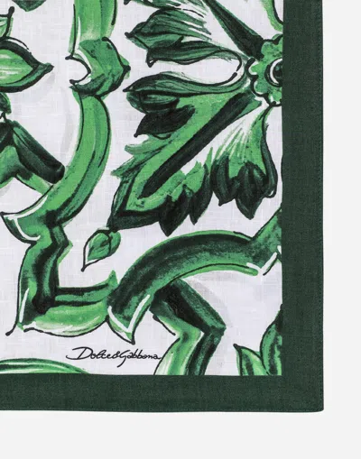 Dolce & Gabbana Set Linen Placemat And Napkin In Multicolor