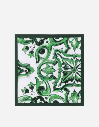 Dolce & Gabbana Set Linen Placemat And Napkin In Multicolor