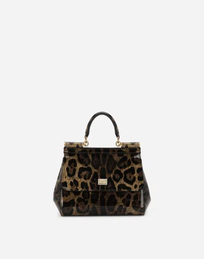 Dolce & Gabbana Borsa A Mano In Animal Print