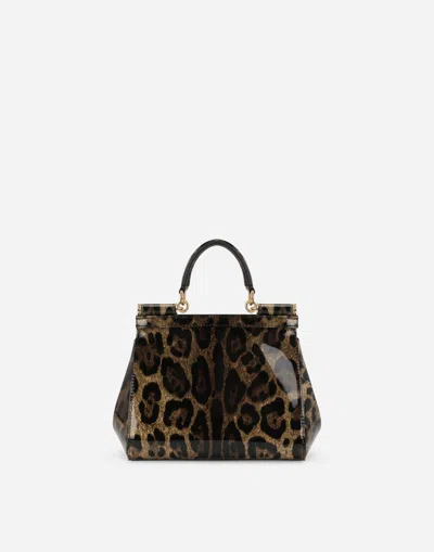 Dolce & Gabbana Borsa A Mano In Animal Print