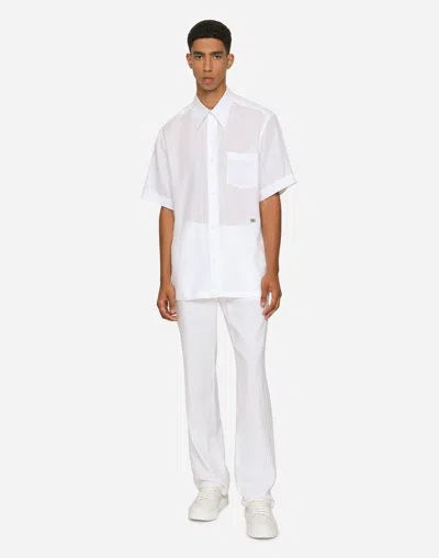 Dolce & Gabbana Drop-sleeve Shirt In White