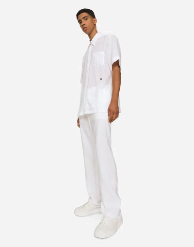 Dolce & Gabbana Drop-sleeve Shirt In White