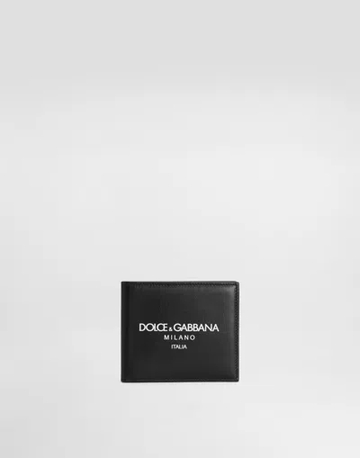Dolce & Gabbana Calfskin Bifold Wallet In Multicolor