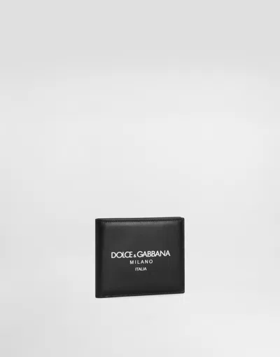 Dolce & Gabbana Calfskin Bifold Wallet In Multicolor