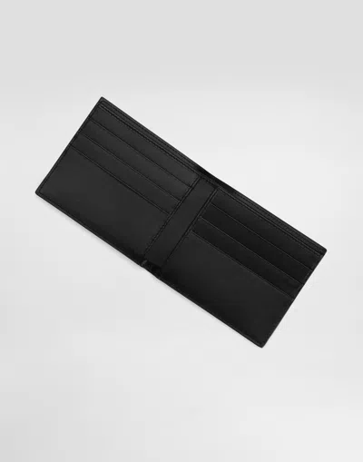 Dolce & Gabbana Calfskin Bifold Wallet In Multicolor