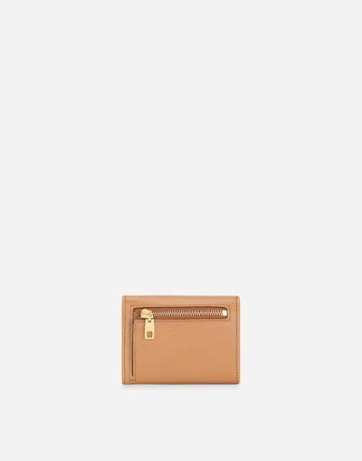 Dolce & Gabbana French Flap Wallet With Tag In Brown