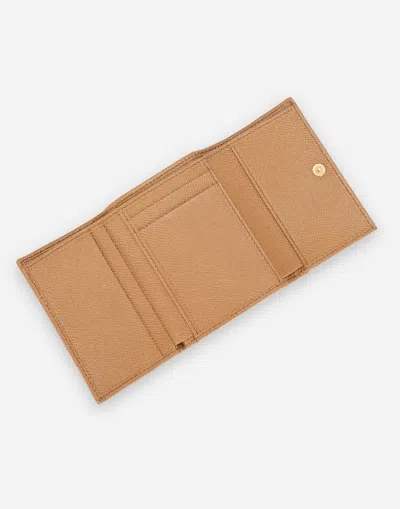 Dolce & Gabbana French Flap Wallet With Tag In Brown
