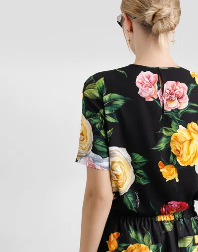 Dolce & Gabbana Floral-print Blouse In Print