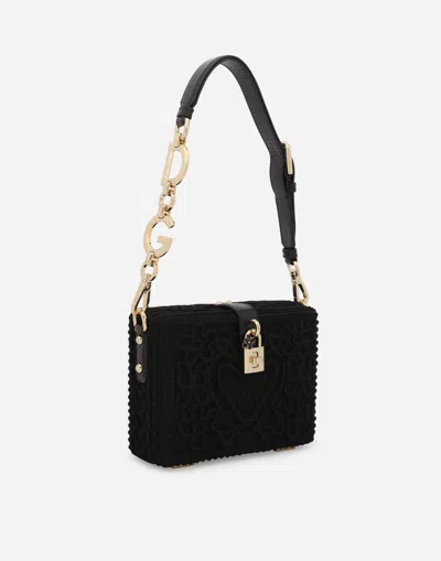 Dolce & Gabbana Dolce Box Bag With Cordonetto Detailing In Black