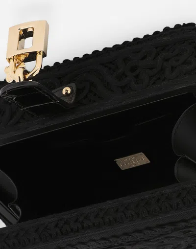 Dolce & Gabbana Dolce Box Bag With Cordonetto Detailing In Black
