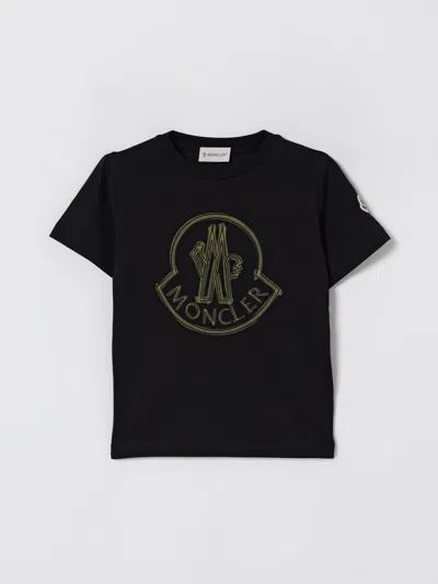 Moncler T-shirt  Kids Color Black In Black