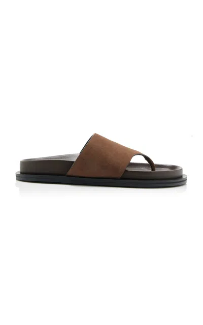 A.emery Imara Suede Thong Sandals In Brown