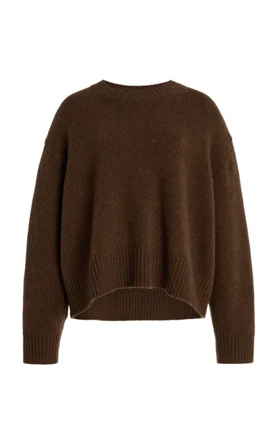 Nili Lotan Anisa Cashmere Sweater In Redwood Melange In Brown