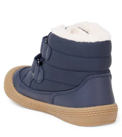 TEX皮革边饰靴子