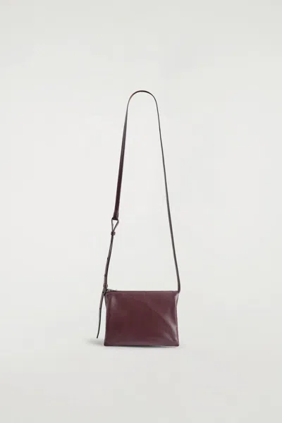 Cos Borsa A Tracolla Trove In Pelle In Red