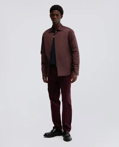 Aspesi Long Sleeve Shirt Jacket In Brown