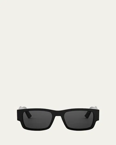 Dior Rectangular Sunglasses In Black