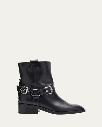 3.1 Phillip Lim Alexa Leather Moto Boots In Black