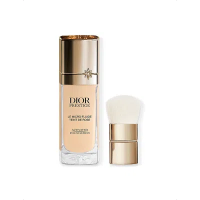 Dior 1w  Prestige Le Micro-fluid Teint De Rose Micro-nutritive Foundation 30ml In White