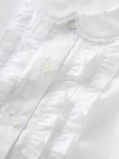 Familiar Ruched Blouse In White