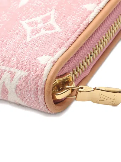 Pre-owned Louis Vuitton 2021s Monogram Jacquard Wallet In Pink