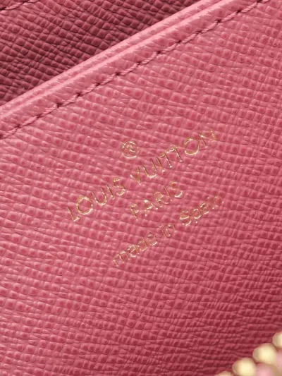 Pre-owned Louis Vuitton 2021s Monogram Jacquard Wallet In Pink