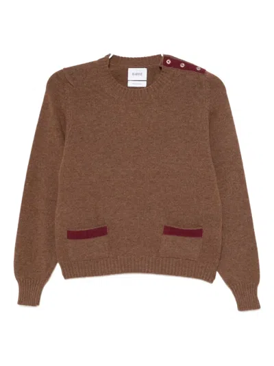 Barrie Ribbon Jumper In Brown