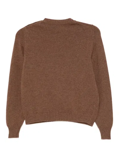 Barrie Ribbon Jumper In Brown