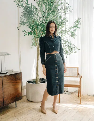 Love The Label Aurore Jacket In Green