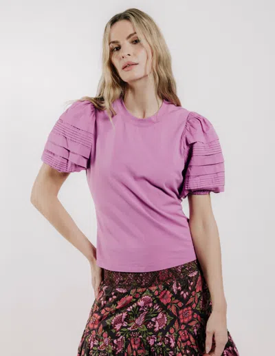 Love The Label Dylan Short Sleeve Tee In Rosebud In Pink