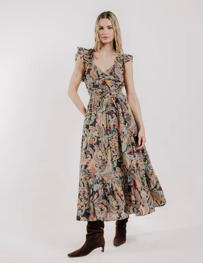 Love The Label Lindsey Long Dress In Multi
