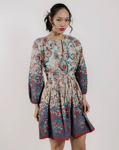 Love The Label Long Sleeve Noah Dress In Multi