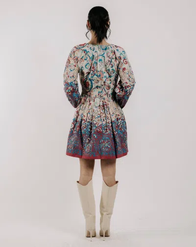 Love The Label Long Sleeve Noah Dress In Multi