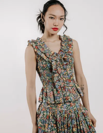 Love The Label Zephyr Top In Blue