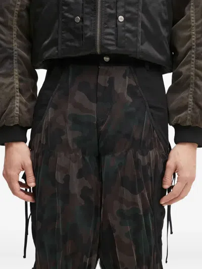 CAMOUFLAGE MESH LAYERED TYING 长裤