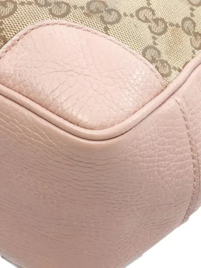 Pre-owned Gucci Bree Gg Canvas Two-way Tote Bag In Neutral