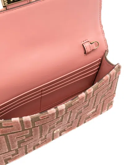 Fendi Baguette Wallet In Pink
