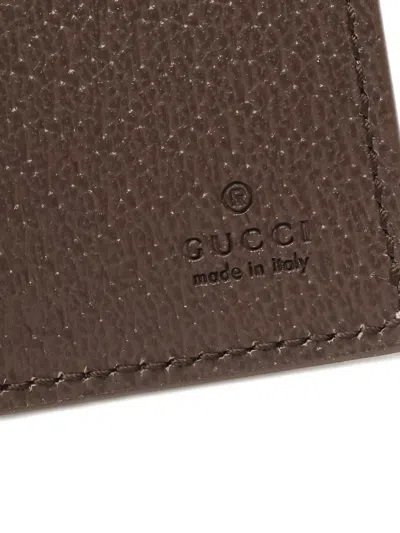 Pre-owned Gucci 2020s Gg Supreme-logo Passport Case In Neutral