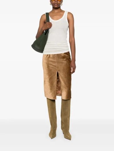 Forte Forte Wool Ribbed American Tank Top In White